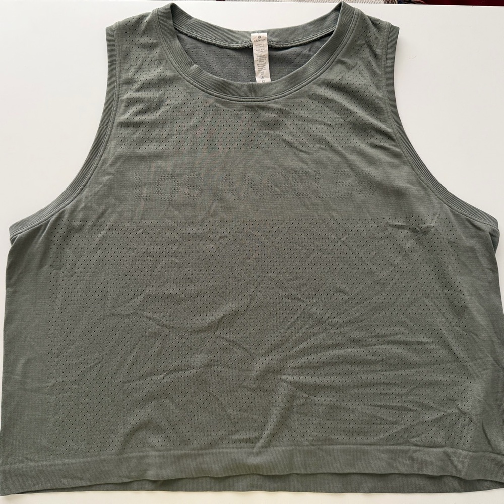 lululemon athletica Green Los Angeles Mesh Tank Top